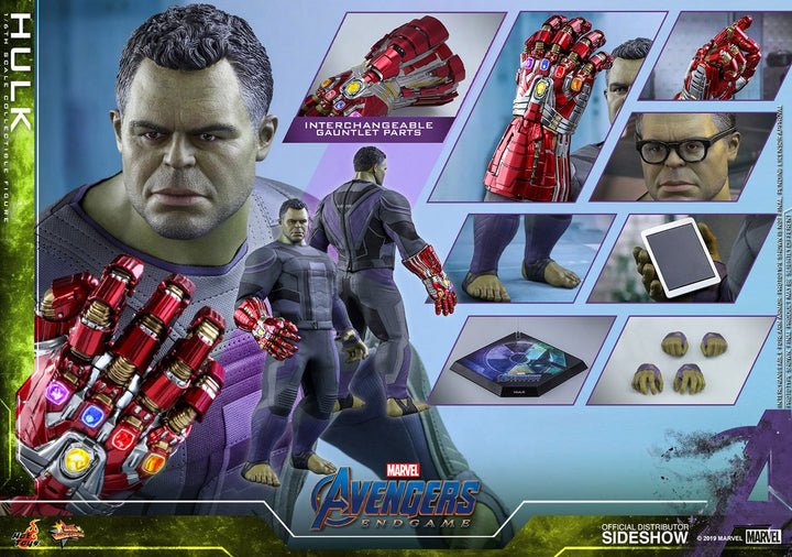 Hot Toys Avengers: Endgame Movie Masterpiece Action Figure 1/6 Scale Hulk, Infinity Collectables