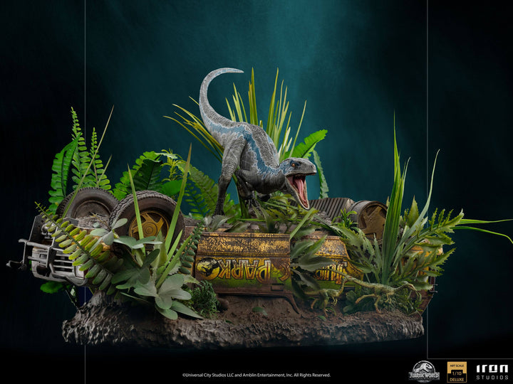 Iron Studios Jurassic World Fallen Kingdom Deluxe Art Scale Statue 1-10 Blue - Infinity Collectables