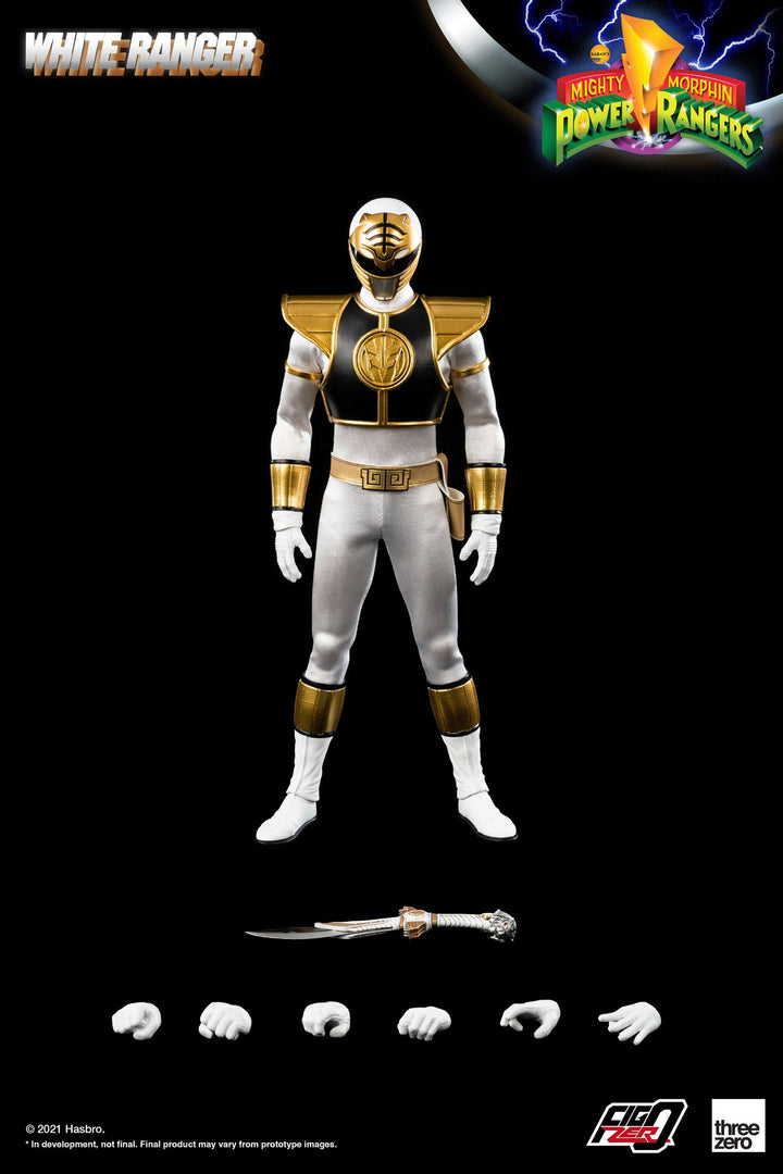 Mighty Morphin Power Rangers FigZero White Ranger 1-6 Scale Figure, Infinity Collectables