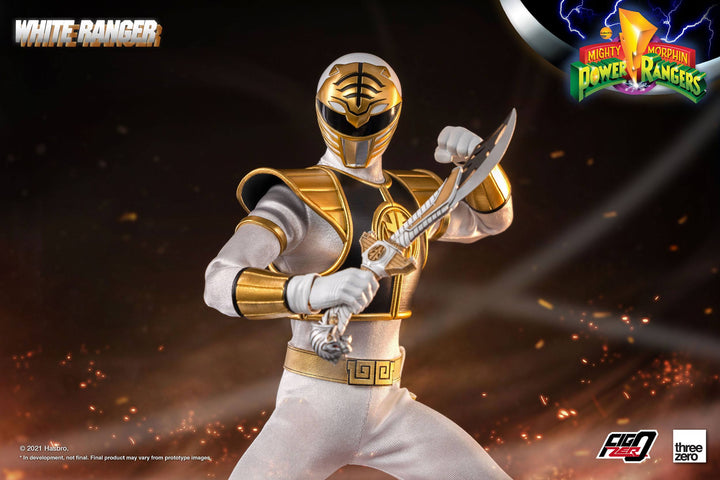Mighty Morphin Power Rangers FigZero White Ranger 1-6 Scale Figure, Infinity Collectables