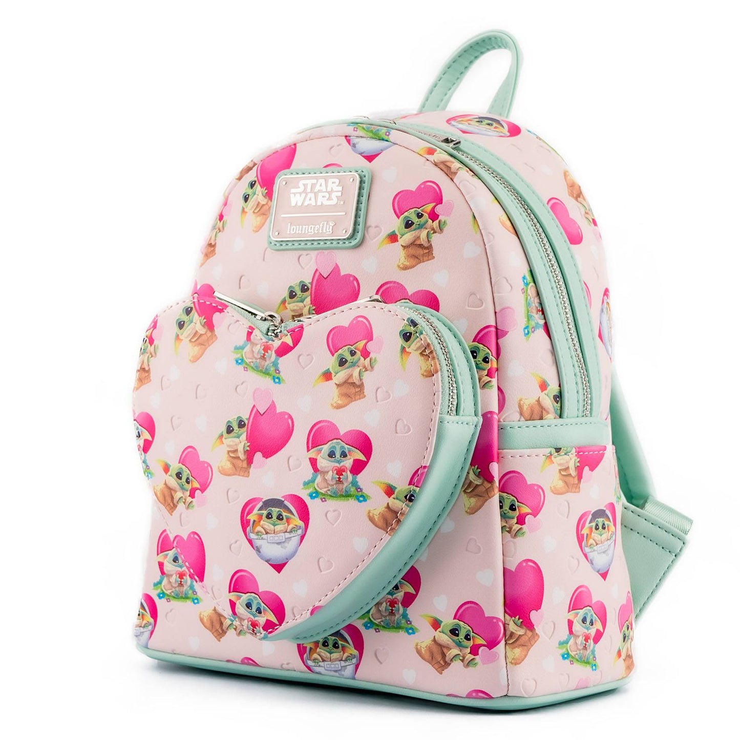 Loungefly Star Wars The Mandalorian Grogu Valentines Backpack - Infinity Collectables