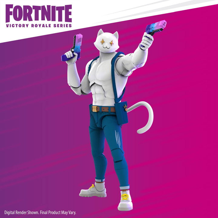 Fortnite Victory Royale Series Meowscles (Ghost) Collectible Action Figure, Infinity Collectables