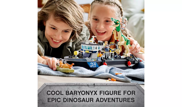 LEGO 76942  Jurassic World Baryonyx Dinosaur Boat Escape, Infinity Collectables
