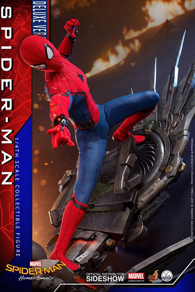 Hot Toys Spider-Man Homecoming 1/4 Scale Series Spider-Man Deluxe Version Figure - Infinity Collectables