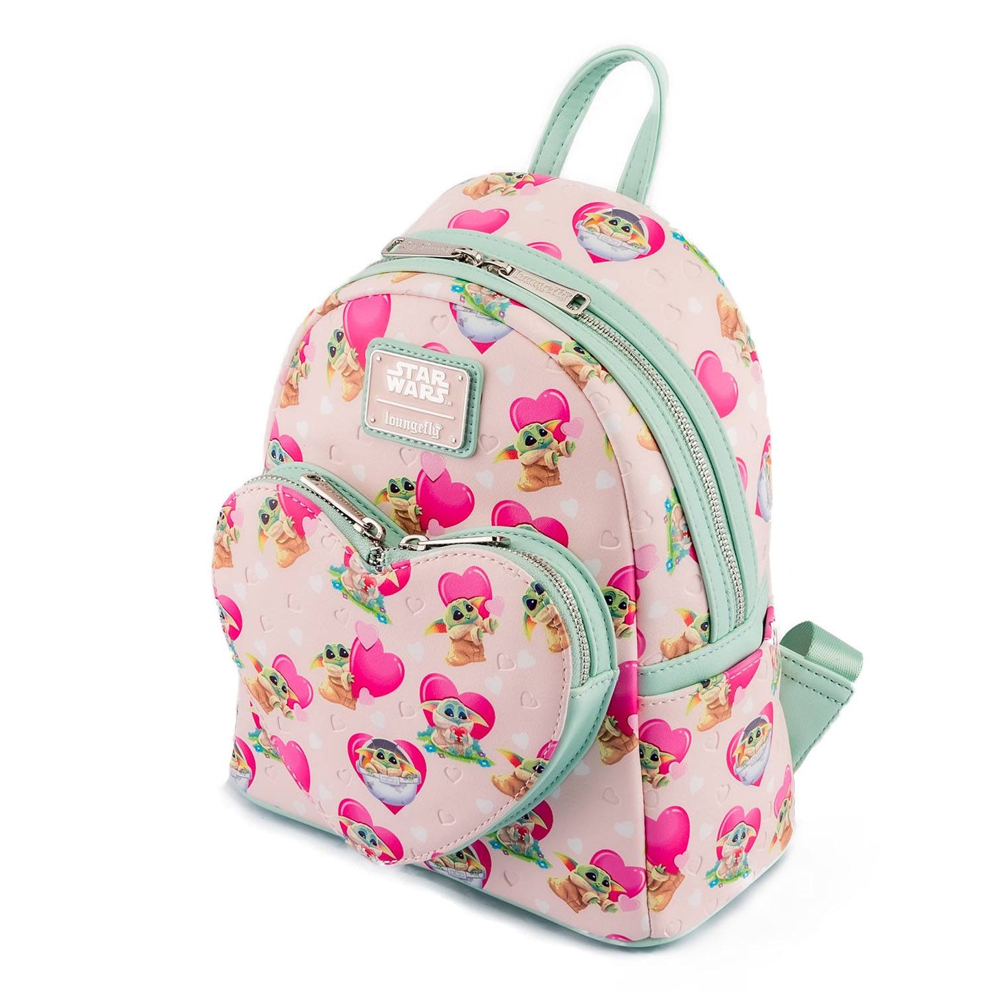 Loungefly Star Wars The Mandalorian Grogu Valentines Backpack - Infinity Collectables