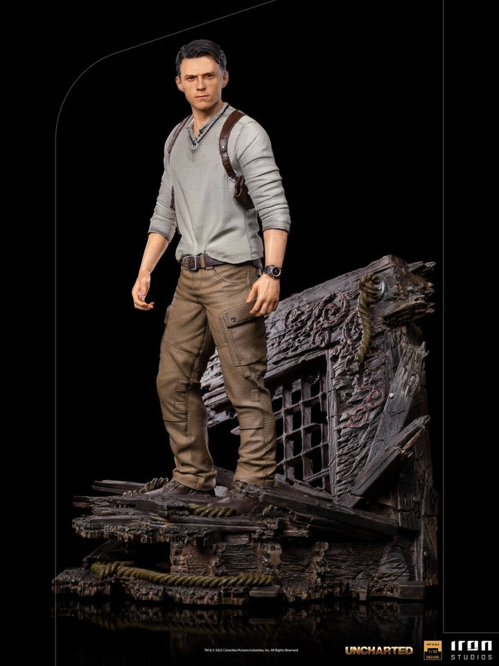 Iron Studios 1-10 BDS Deluxe Art Scale Statue Uncharted Nathan Drake, Infinity Collectables