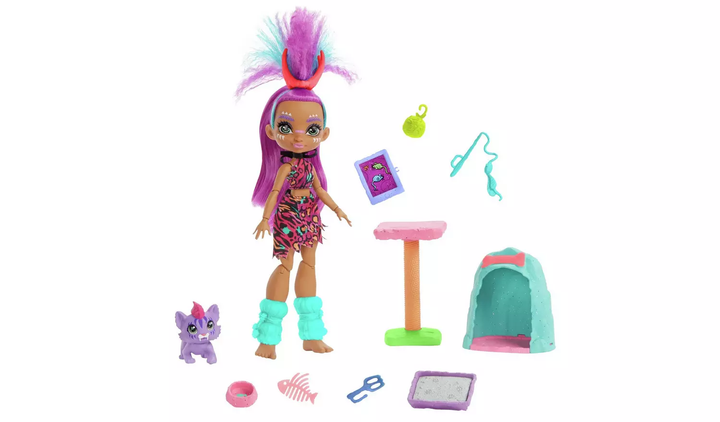 Cave Club Wild About Cats Playset & Roaralai Doll, Infinity Collectables