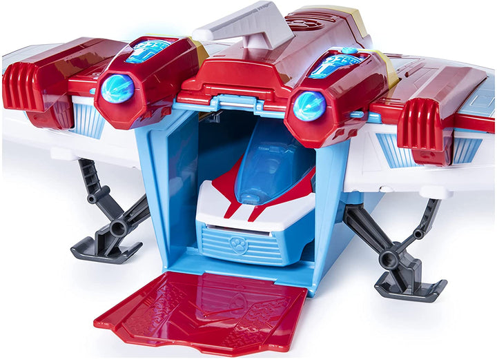 Paw Patrol  Super Paws 2-in-1 Transforming Mighty Pups Jet Command Center, Infinity Collectables