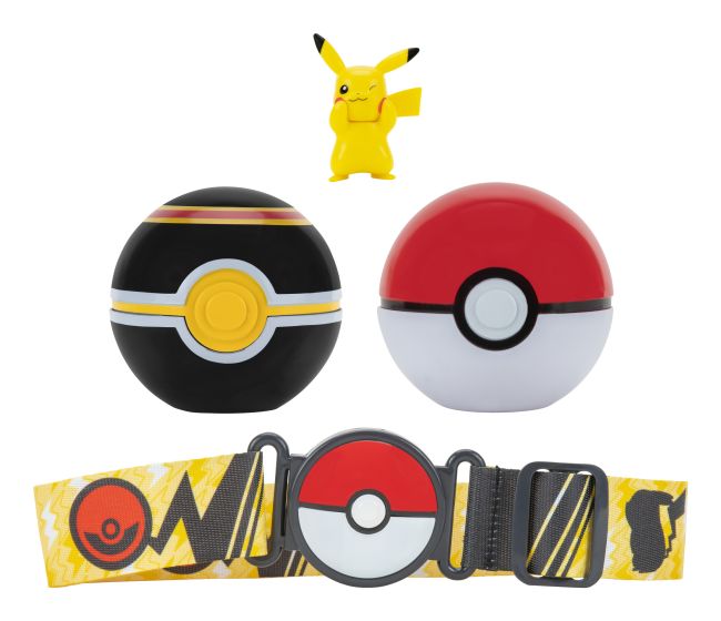 Pokemon Clip n Go Poke Ball Belt Set Pikachu - Infinity Collectables