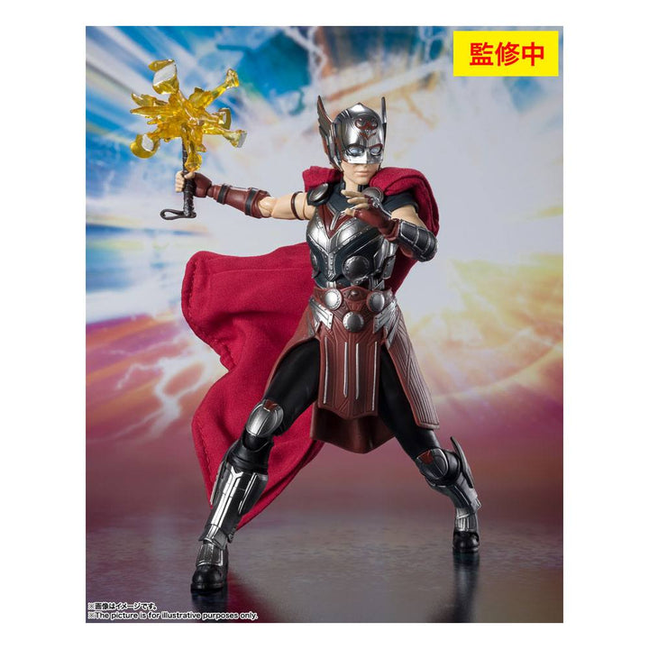 S.H. Figuarts Thor Love and Thunder Mighty Thor (Jane) Action Figure, Infinity Collectables