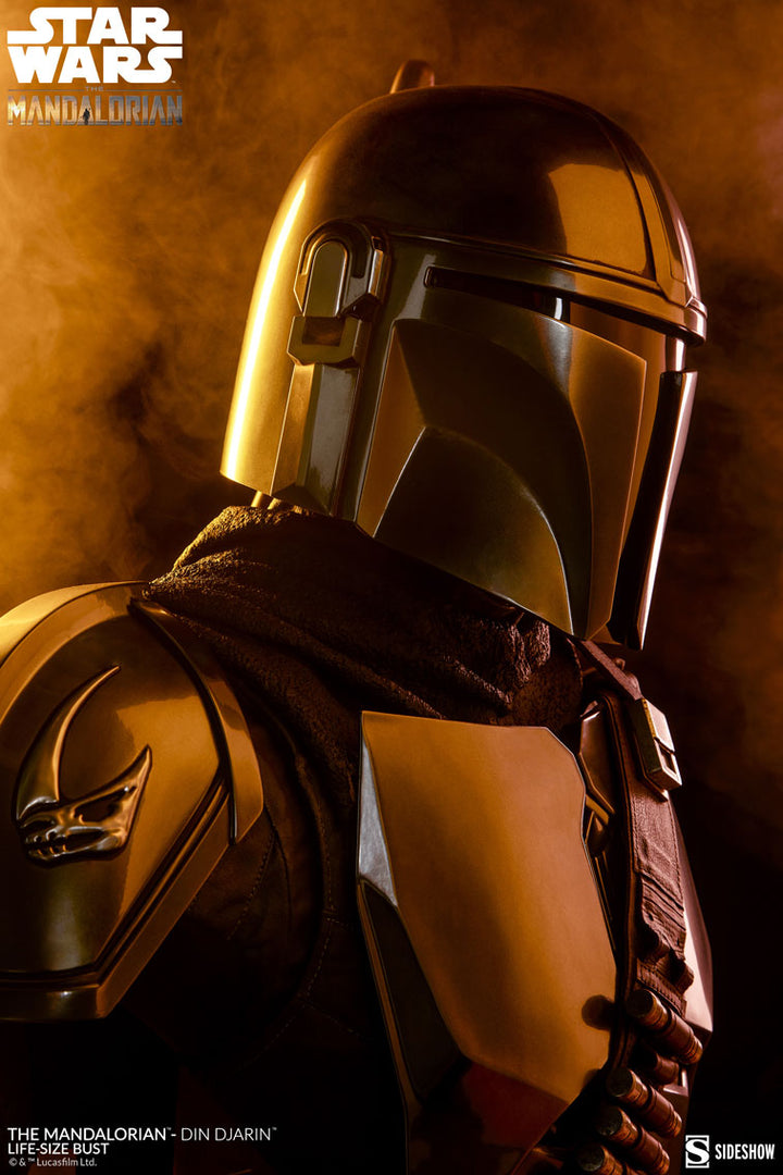 Sideshow The Mandalorian Din Djarin Life-Size Bust - Infinity Collectables