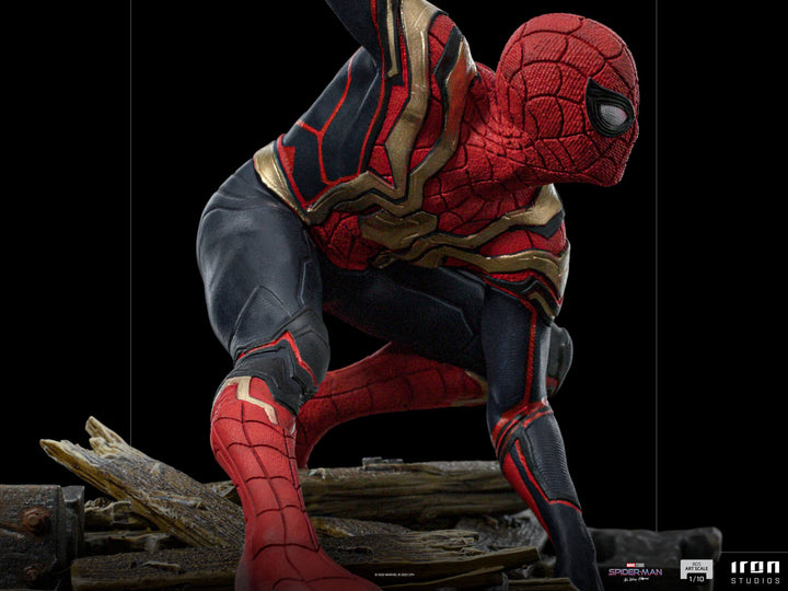 Iron Studios Spider-Man No Way Home Deluxe Statue 1/10 Scale Spider-Man Peter #1 - Infinity Collectables