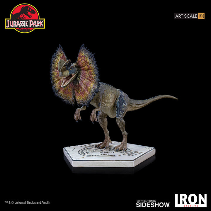 Iron Studios Jurassic Park Dilophosaurus 1/10 Art Scale, Infinity Collectables