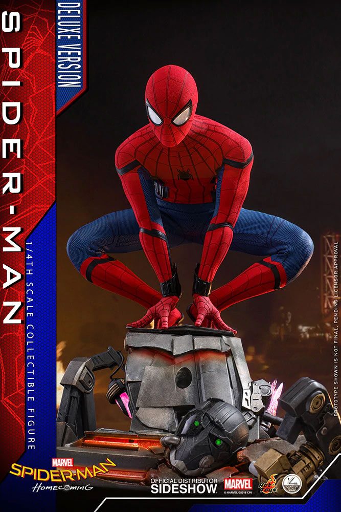 Hot Toys Spider-Man Homecoming 1/4 Scale Series Spider-Man Deluxe Version Figure - Infinity Collectables