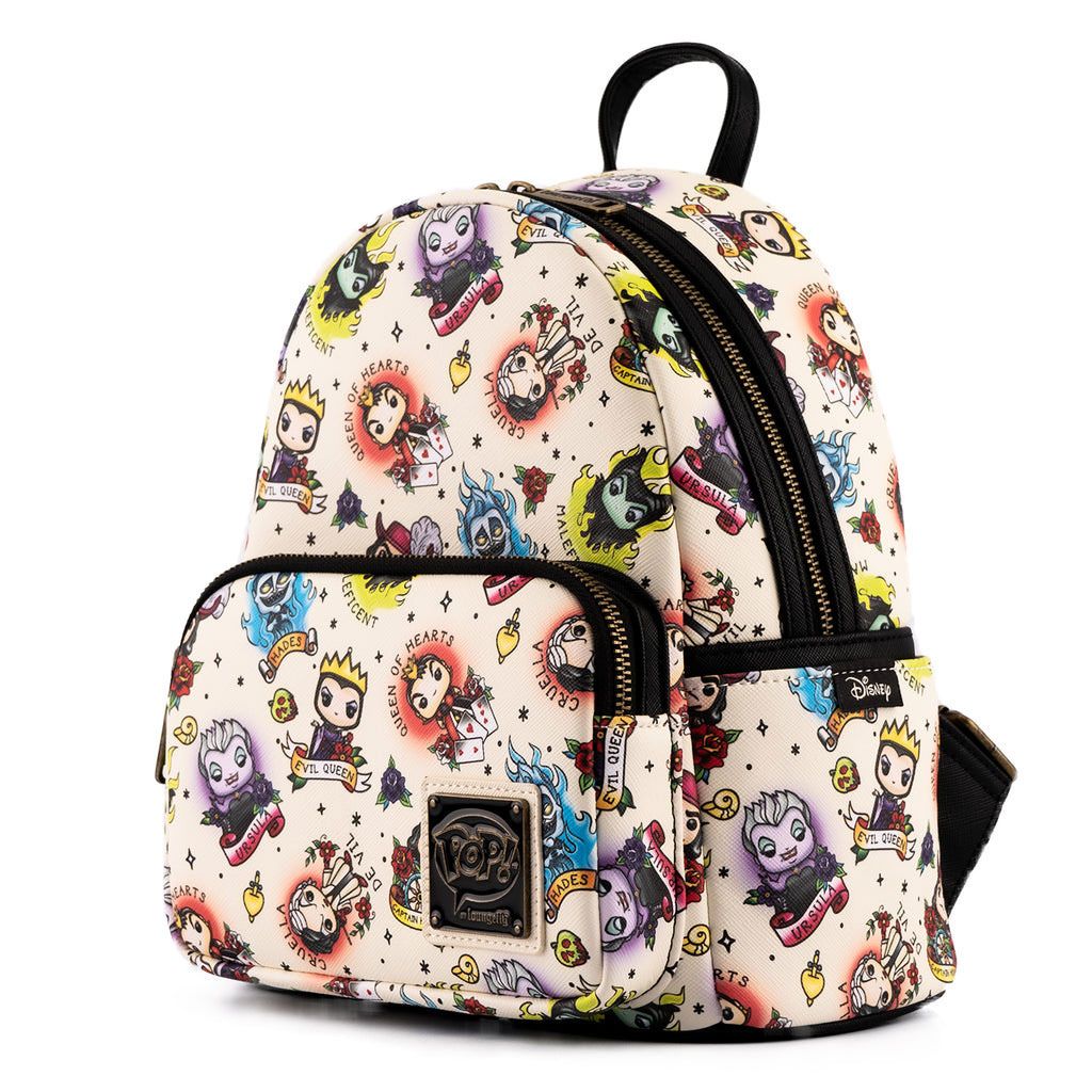 Loungefly Disney POP! Villains Tattoo AOP Backpack - Infinity Collectables