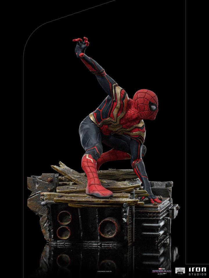 Iron Studios Spider-Man No Way Home Deluxe Statue 1/10 Scale Spider-Man Peter #1 - Infinity Collectables