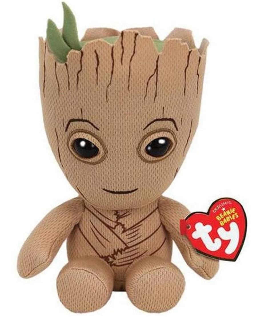 Ty Marvel Baby Groot Beanie Babies Plush, Infinity Collectables
