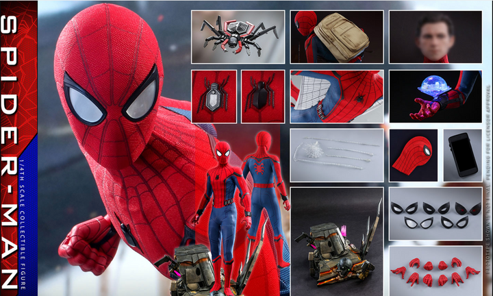 Hot Toys Spider-Man Homecoming 1/4 Scale Figure Spider-Man - Infinity Collectables