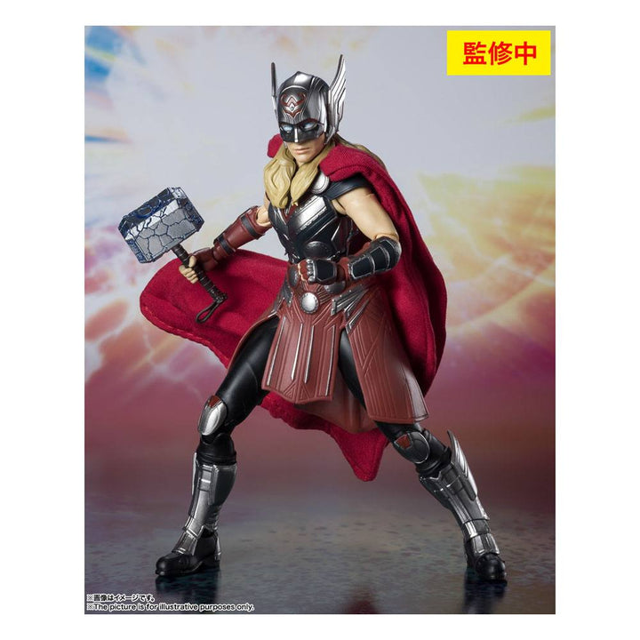 S.H. Figuarts Thor Love and Thunder Mighty Thor (Jane) Action Figure, Infinity Collectables