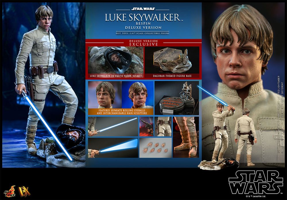 Hot Toys Star Wars: The Empire Strikes Back - Luke Skywalker (Bespin) Deluxe 1-6 - Infinity Collectables