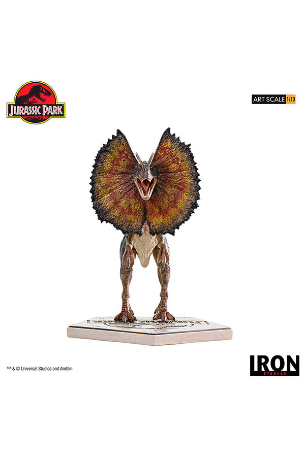 Iron Studios Jurassic Park Dilophosaurus 1/10 Art Scale, Infinity Collectables