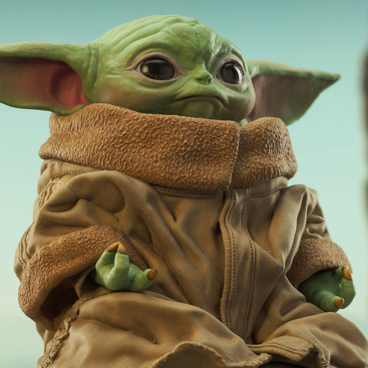 Star Wars: The Mandalorian - Grogu on Seeing Stone Milestone Statue, Infinity Collectables , Uncategorized
