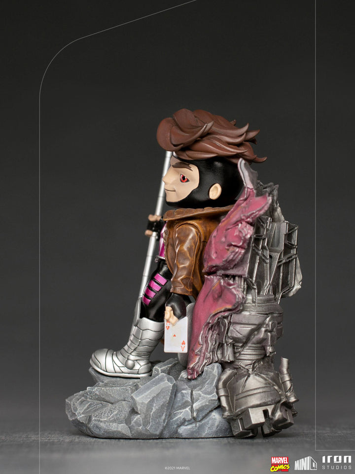 Iron Studios Marvel Comics Mini Co. Deluxe PVC Figure Gambit (X-Men), Infinity Collectables