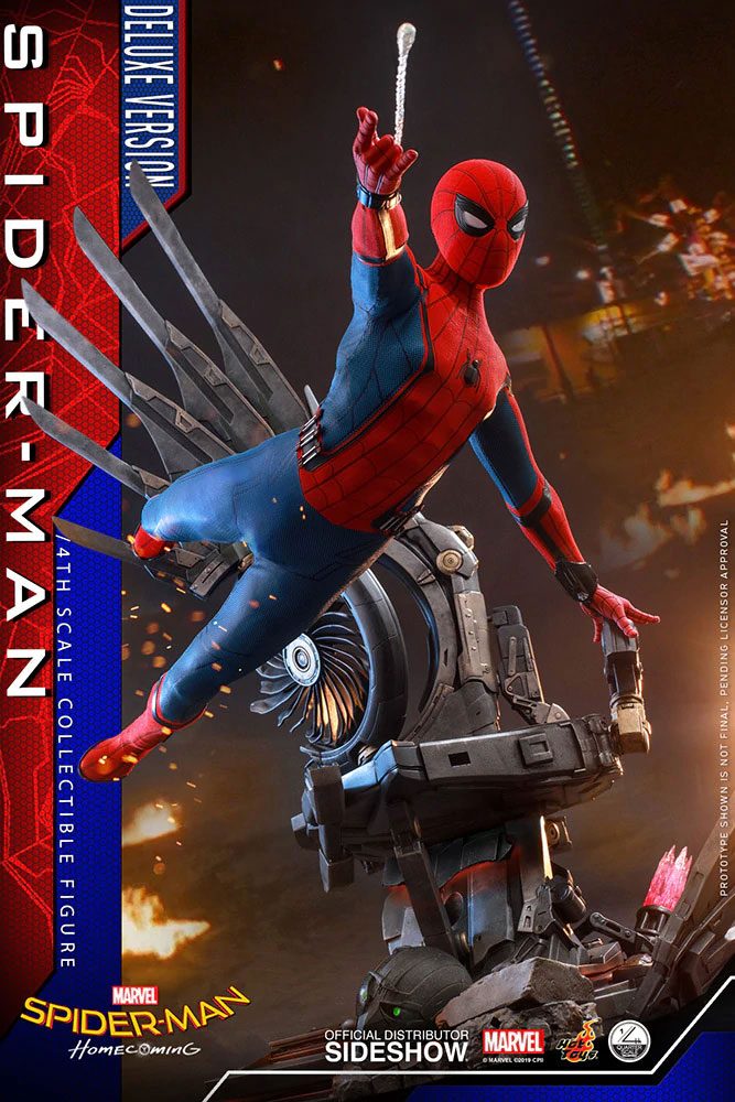 Hot Toys Spider-Man Homecoming 1/4 Scale Series Spider-Man Deluxe Version Figure - Infinity Collectables