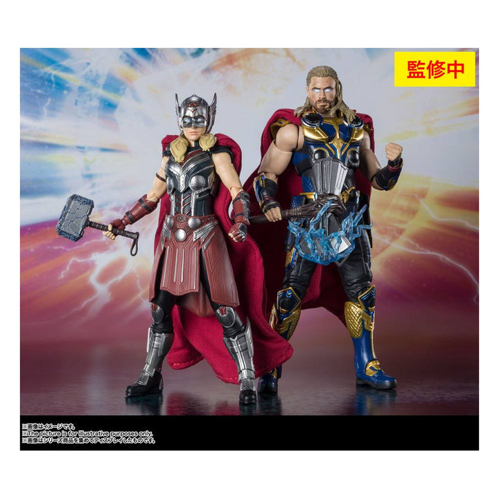 S.H. Figuarts Thor Love and Thunder Mighty Thor (Jane) Action Figure, Infinity Collectables