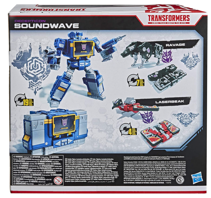 Soundwave Transformers War for Cybertron Battle 3-Pack Collectible Action Figure, Infinity Collectables
