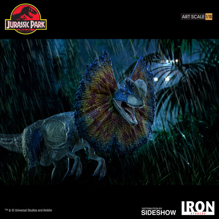 Iron Studios Jurassic Park Dilophosaurus 1/10 Art Scale, Infinity Collectables