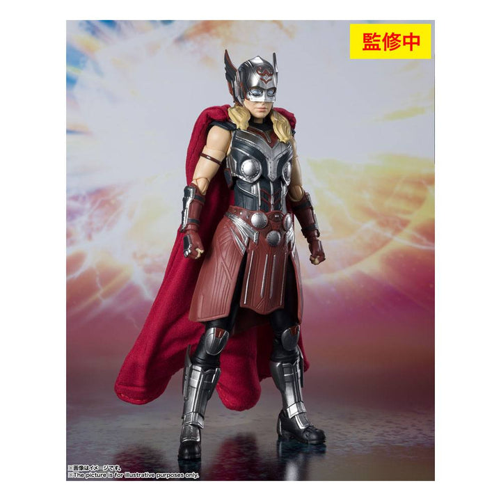 S.H. Figuarts Thor Love and Thunder Mighty Thor (Jane) Action Figure, Infinity Collectables
