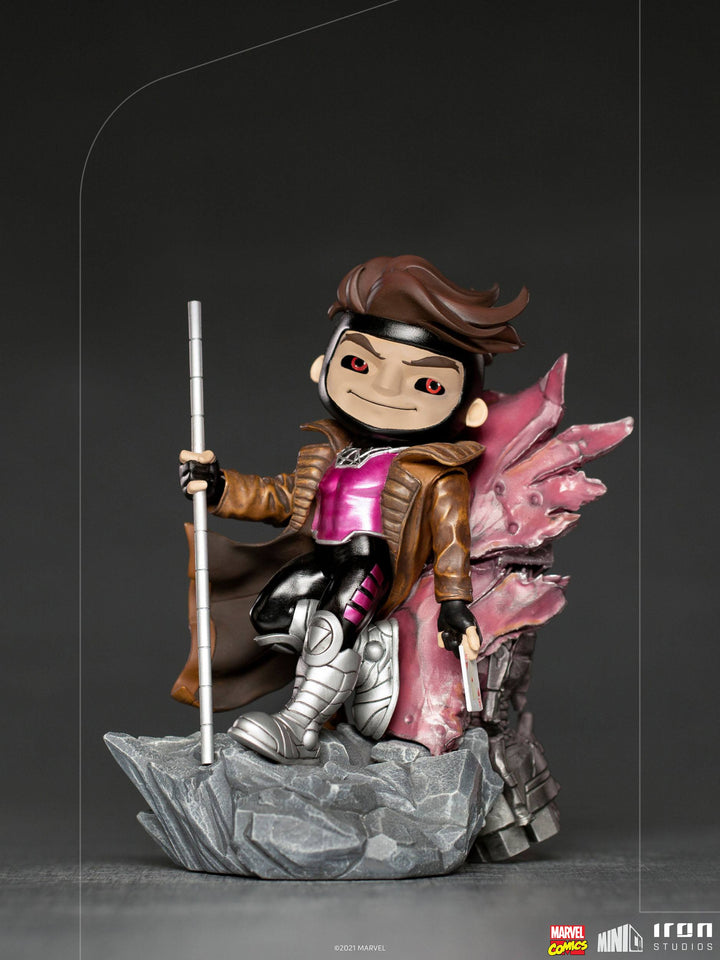 Iron Studios Marvel Comics Mini Co. Deluxe PVC Figure Gambit (X-Men), Infinity Collectables