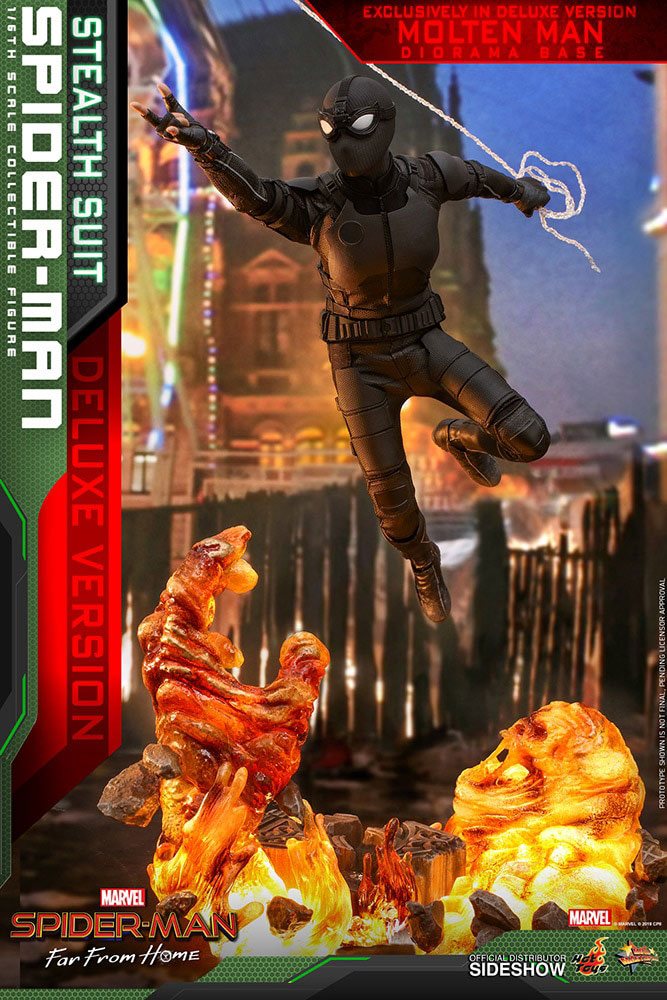 Hot Toys Spider-Man: Far From Home MM Action Figure 1-6 (Stealth Suit) Deluxe - Infinity Collectables