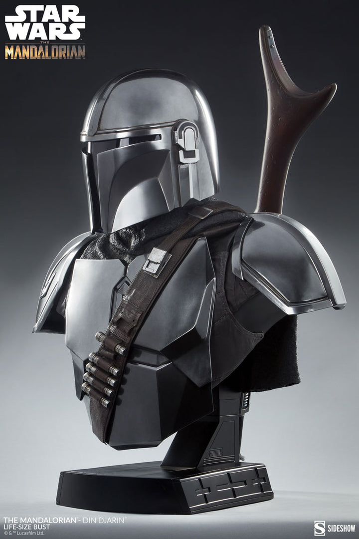 Sideshow The Mandalorian Din Djarin Life-Size Bust - Infinity Collectables