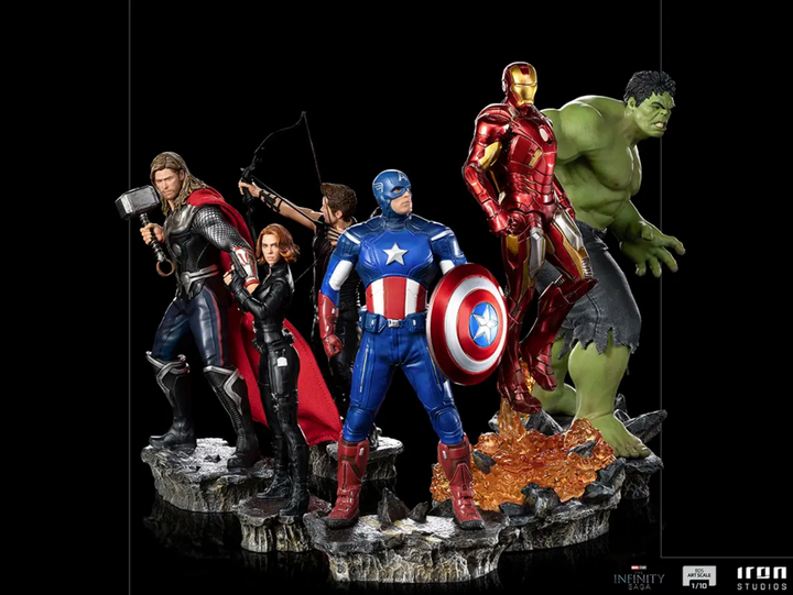 Iron Studios 1-10 Scale The Infinity Saga Battle of NY Complete Set, Infinity Collectables