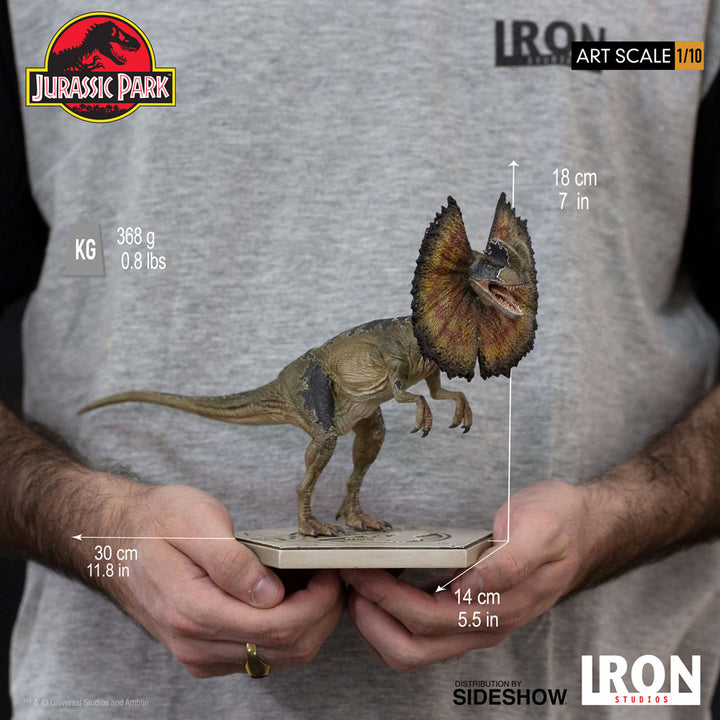 Iron Studios Jurassic Park Dilophosaurus 1/10 Art Scale, Infinity Collectables