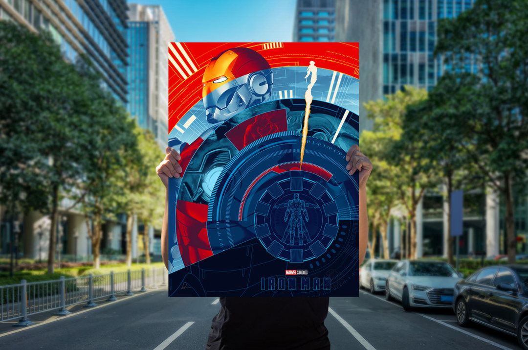 Limited Edition Marvel Art Print Iron Man 46 x 61 cm - Unframed, Infinity Collectables