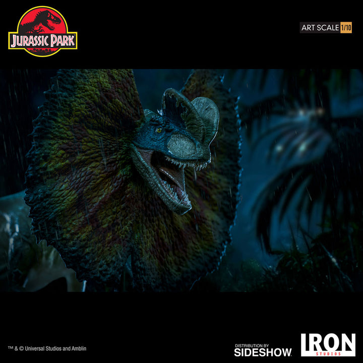 Iron Studios Jurassic Park Dilophosaurus 1/10 Art Scale, Infinity Collectables