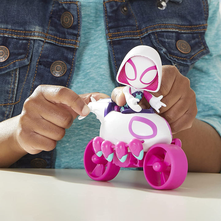 Marvel Spidey and His Amazing Friends Ghost Spider Copter Cycle, Infinity Collectables