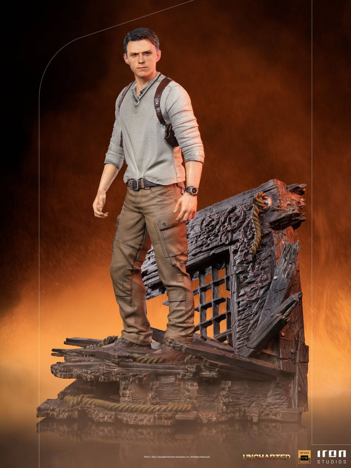 Iron Studios 1-10 BDS Deluxe Art Scale Statue Uncharted Nathan Drake, Infinity Collectables