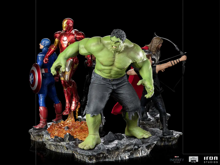 Iron Studios 1-10 Scale The Infinity Saga Battle of NY Complete Set, Infinity Collectables