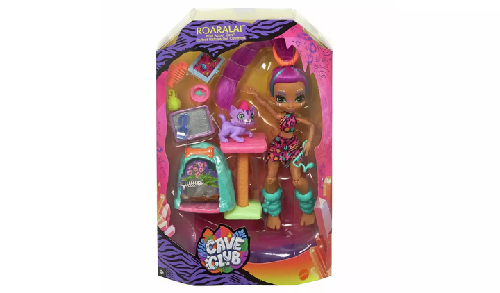 Cave Club Wild About Cats Playset & Roaralai Doll, Infinity Collectables