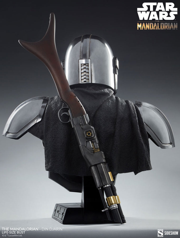 Sideshow The Mandalorian Din Djarin Life-Size Bust - Infinity Collectables