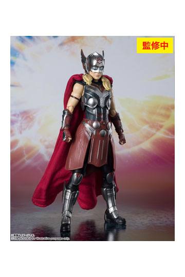 S.H. Figuarts Thor Love and Thunder Mighty Thor (Jane) Action Figure, Infinity Collectables