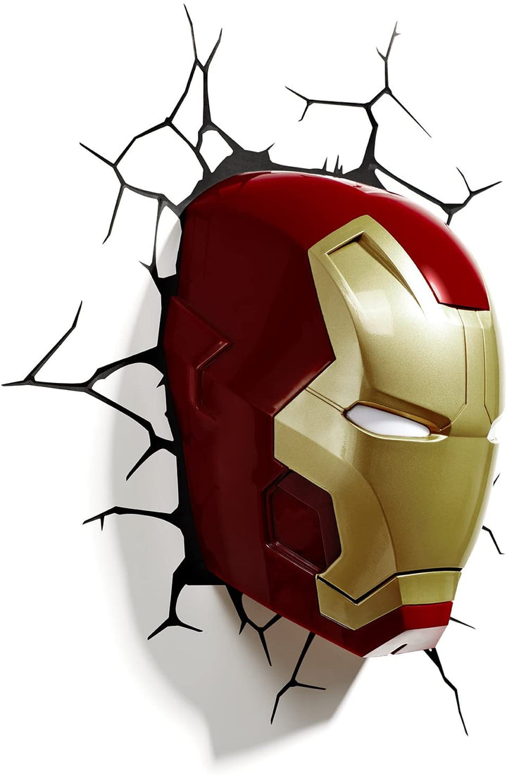 Marvel Iron Man Mask 3D Wall Light, Infinity Collectables