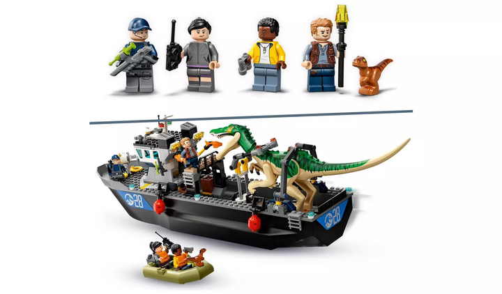 LEGO 76942  Jurassic World Baryonyx Dinosaur Boat Escape, Infinity Collectables