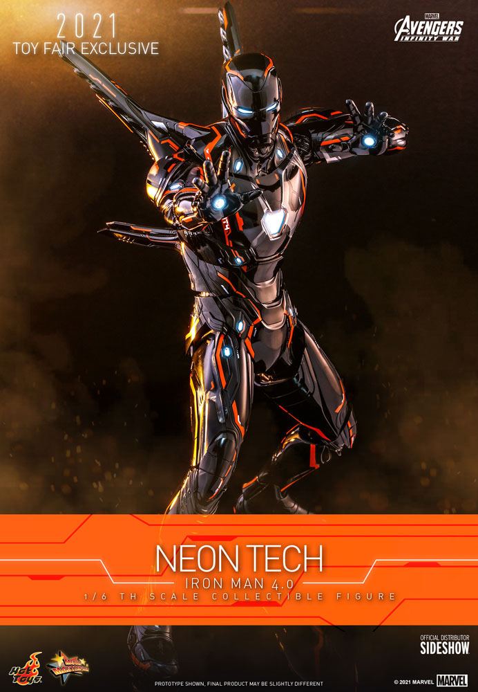 Hot Toys Marvel Iron Man Mark 50 Neon Tech - Orange Version