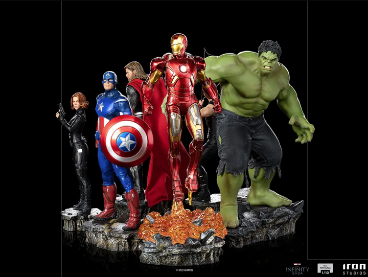 Iron Studios 1-10 Scale The Infinity Saga Battle of NY Complete Set, Infinity Collectables
