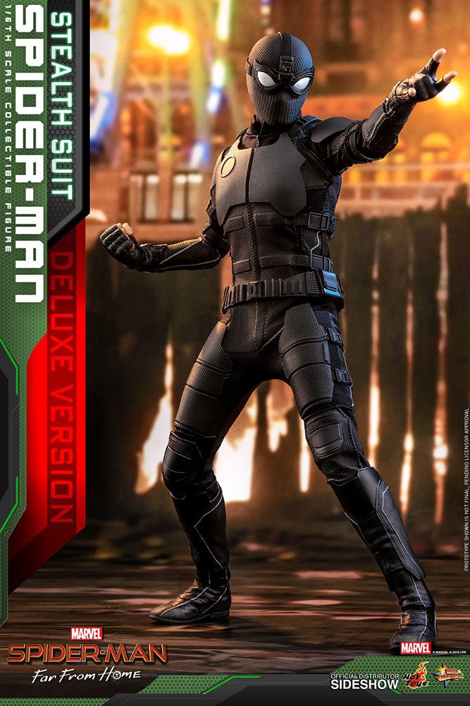 Hot Toys Spider-Man: Far From Home MM Action Figure 1-6 (Stealth Suit) Deluxe - Infinity Collectables